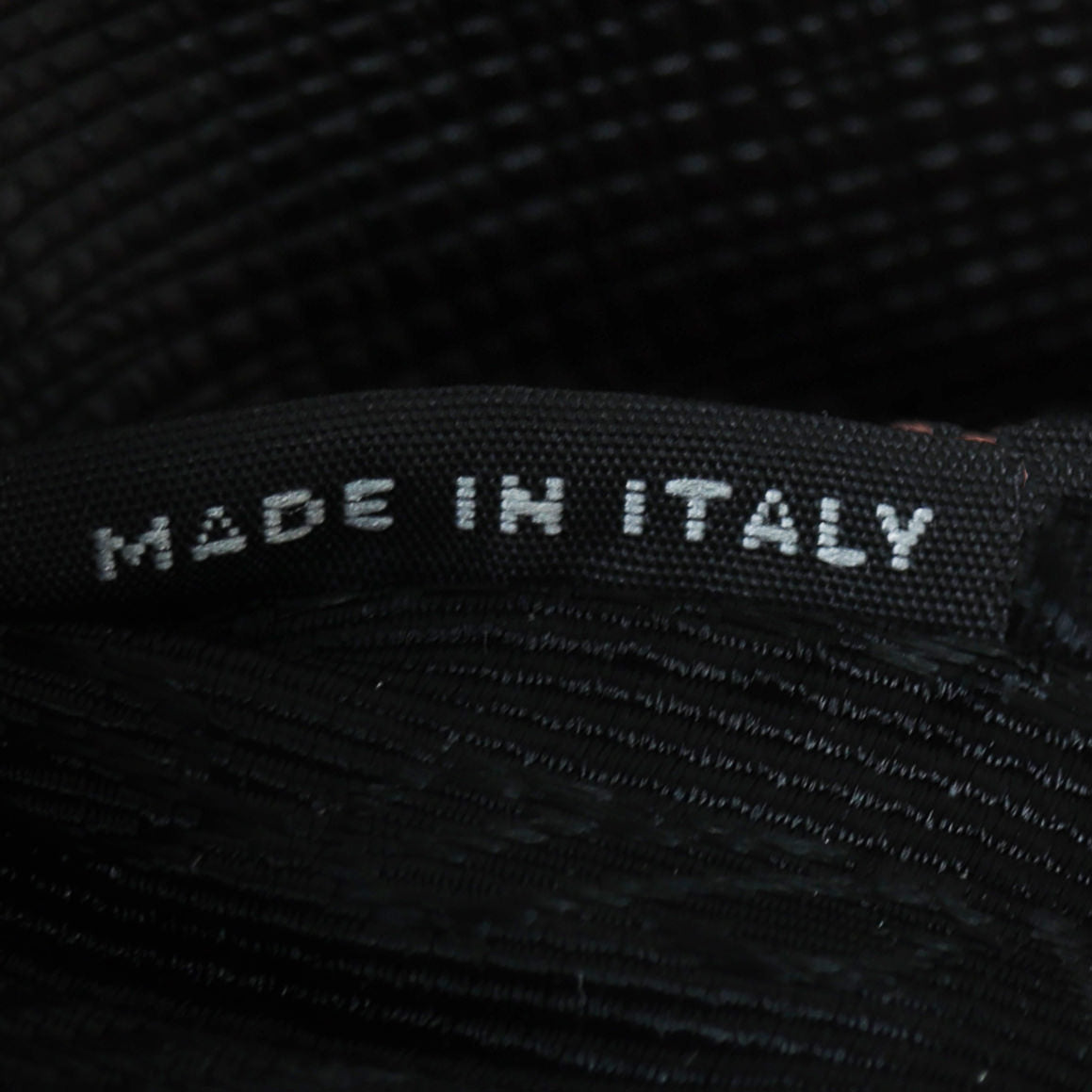 Prada Saffiano Lux Galleria Double Zip Tote Medium (black) Interior Stamp