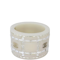 Chanel CC Embellished Cuff Bangle