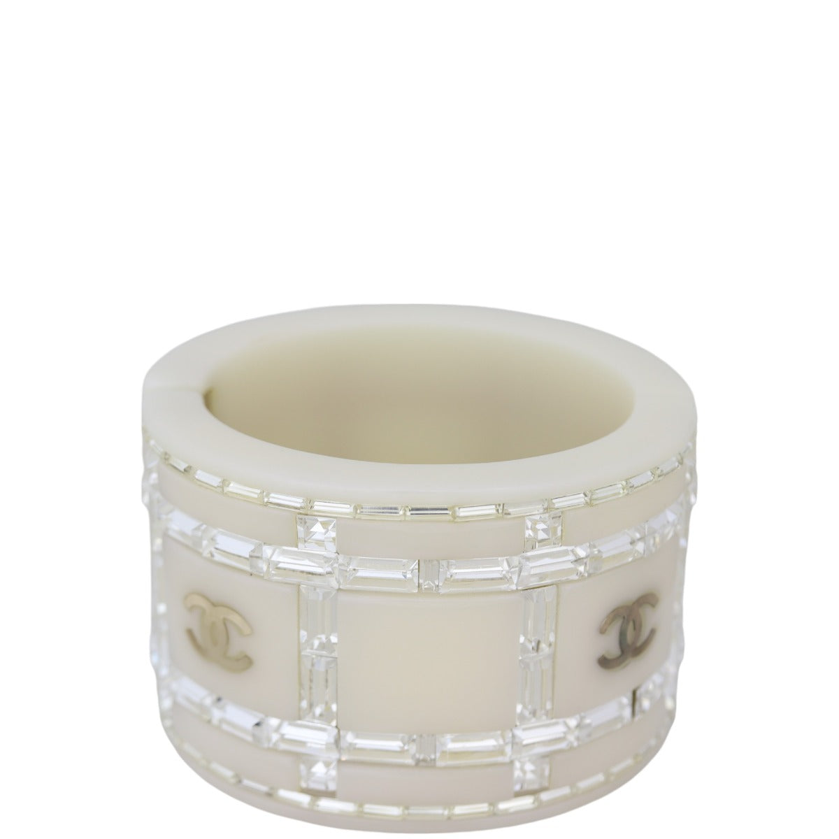 Chanel CC Embellished Cuff Bangle
