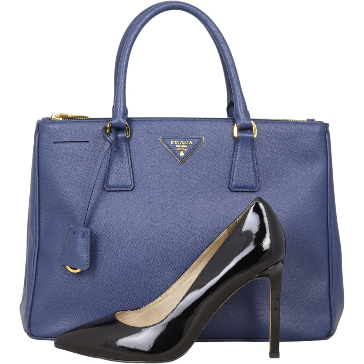 Prada Saffiano Lux Galleria Double Zip Tote Medium