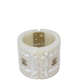 Chanel CC Embellished Cuff Bangle