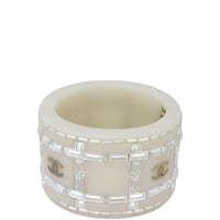 Chanel CC Embellished Cuff Bangle