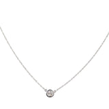 Tiffany & Co. Diamonds by the Yard Single Diamond Platinum Pendant