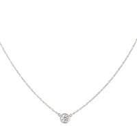Tiffany & Co. Diamonds by the Yard Single Diamond Platinum Pendant