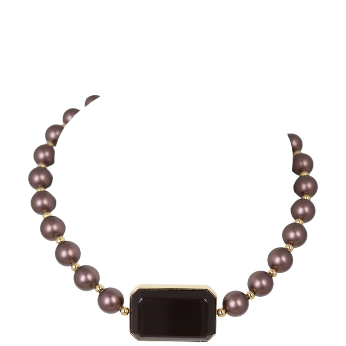 Chanel Resin CC Pendant Pearl Choker