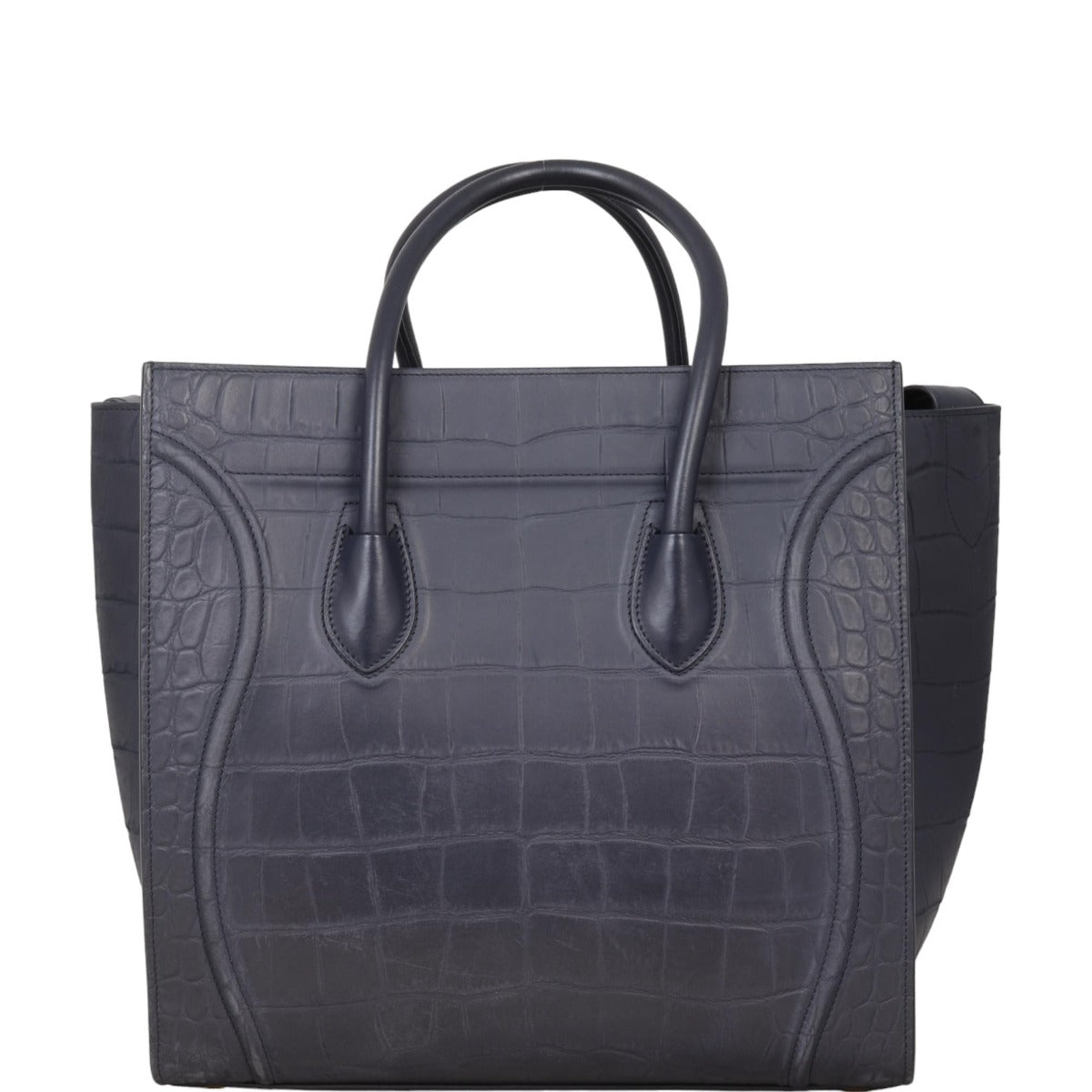 Celine Phantom Luggage Tote Medium Croc-Embossed