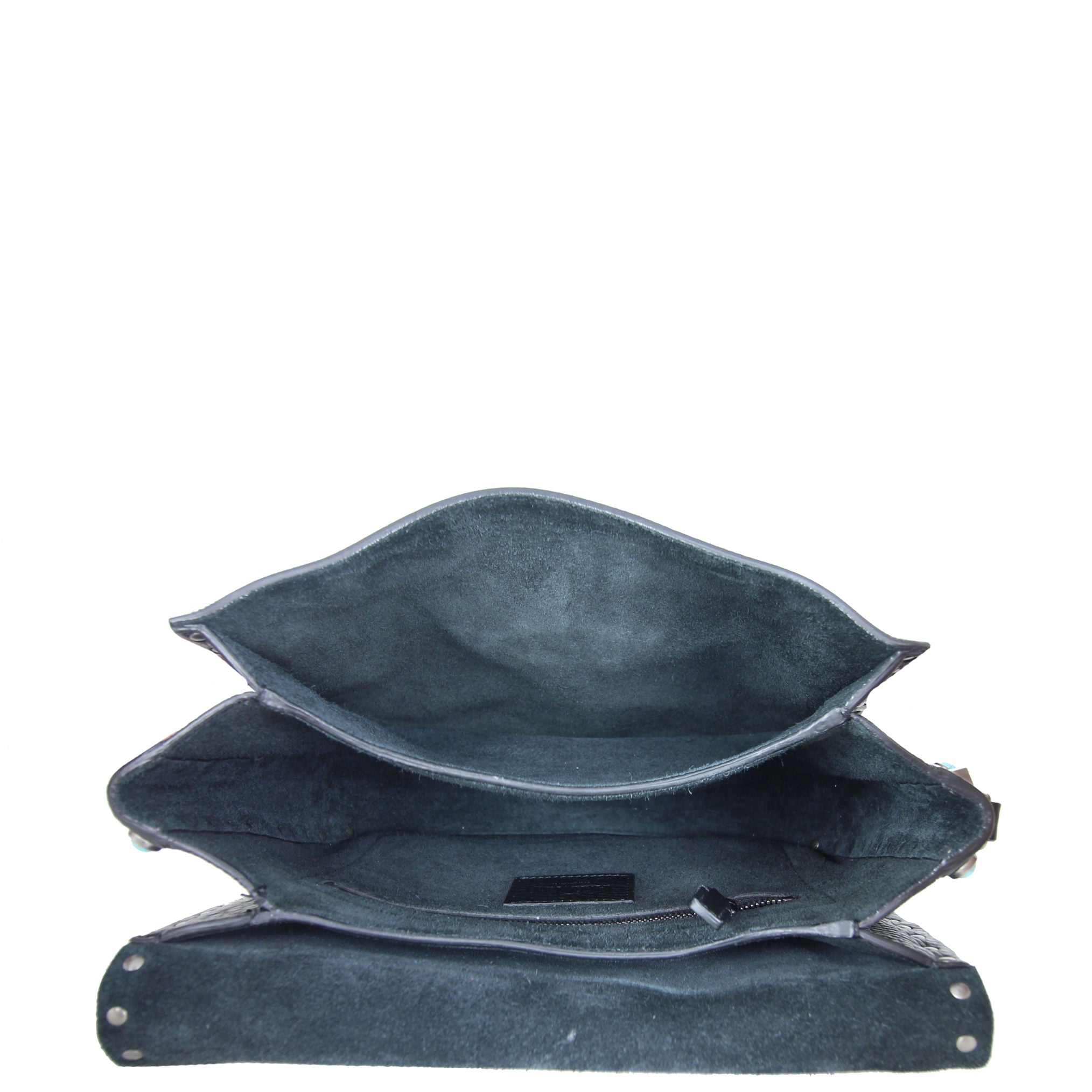 Valentino Rolling Rockstud Guitar Strap Crossbody interior