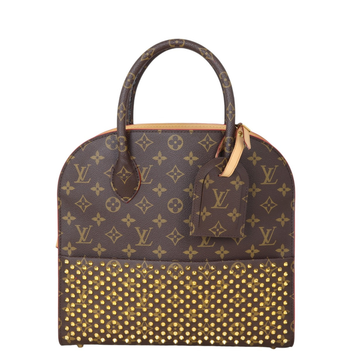 Louis Vuitton x Louboutin Calf Hair Studded Monogram Tote