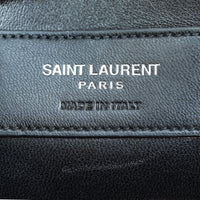 Saint Laurent Kate Tassel Clutch Croc-Embossed Interior Stamp