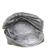 Chanel Diagonal Zip Bowler Bag interior