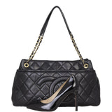 Chanel CC Timeless Shopping Tote | Black Diamond