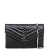 Saint Laurent Cassandre Envelope Chain Wallet