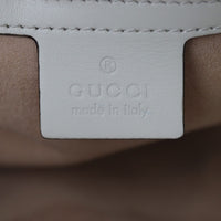 Gucci GG Marmont Small Top Handle Bag with Web Strap Interior Stamp