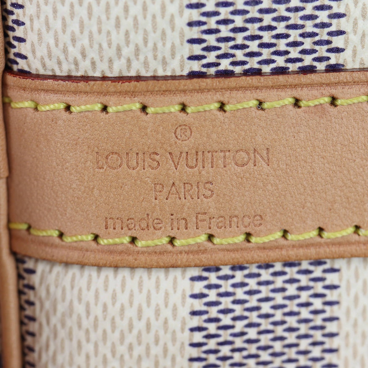 Louis Vuitton Speedy 25 Bandouliere Damier Azur Stamp