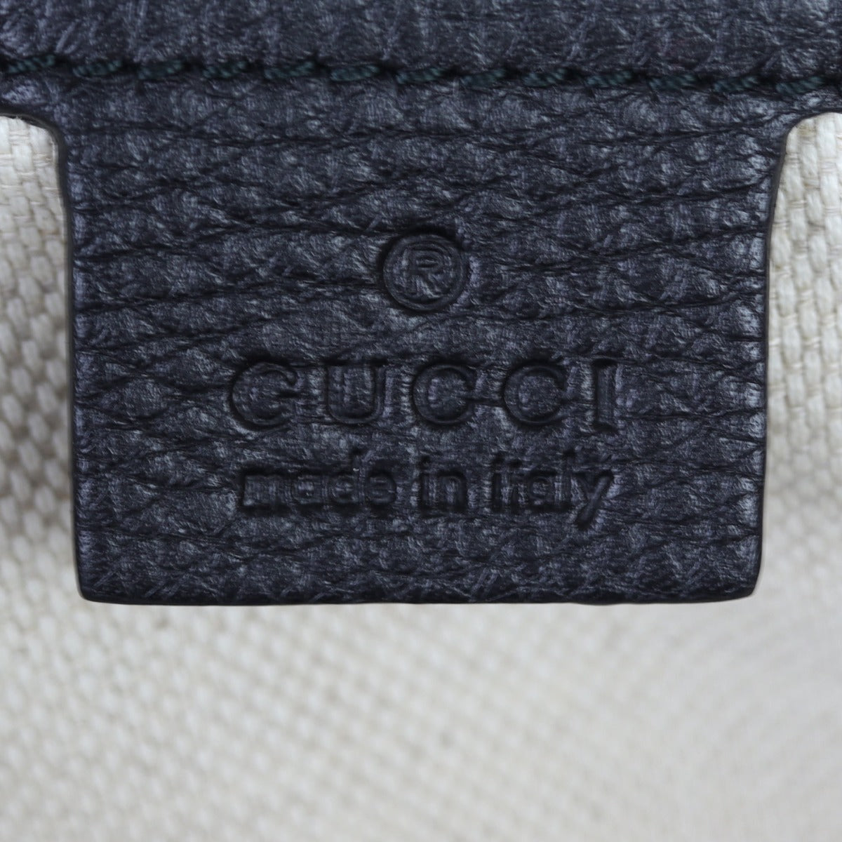 Gucci Soho Medium Tote Interior Stamp