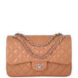 Chanel Classic Double Flap Jumbo | Caramel Brown