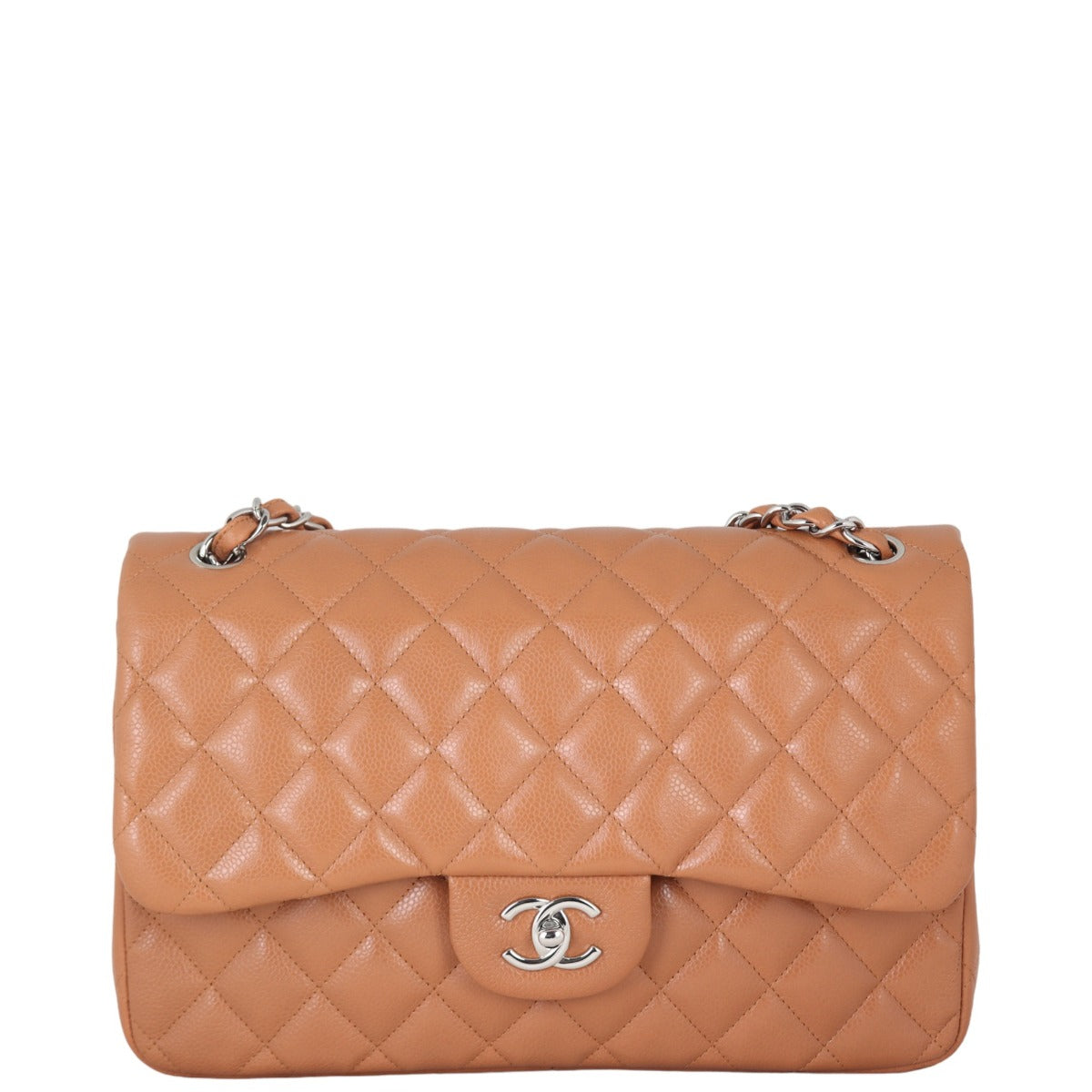 Chanel Classic Double Flap Jumbo | Caramel Brown