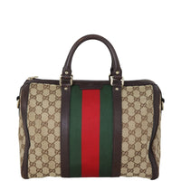 Gucci Vintage Web Original GG Boston Bag Medium