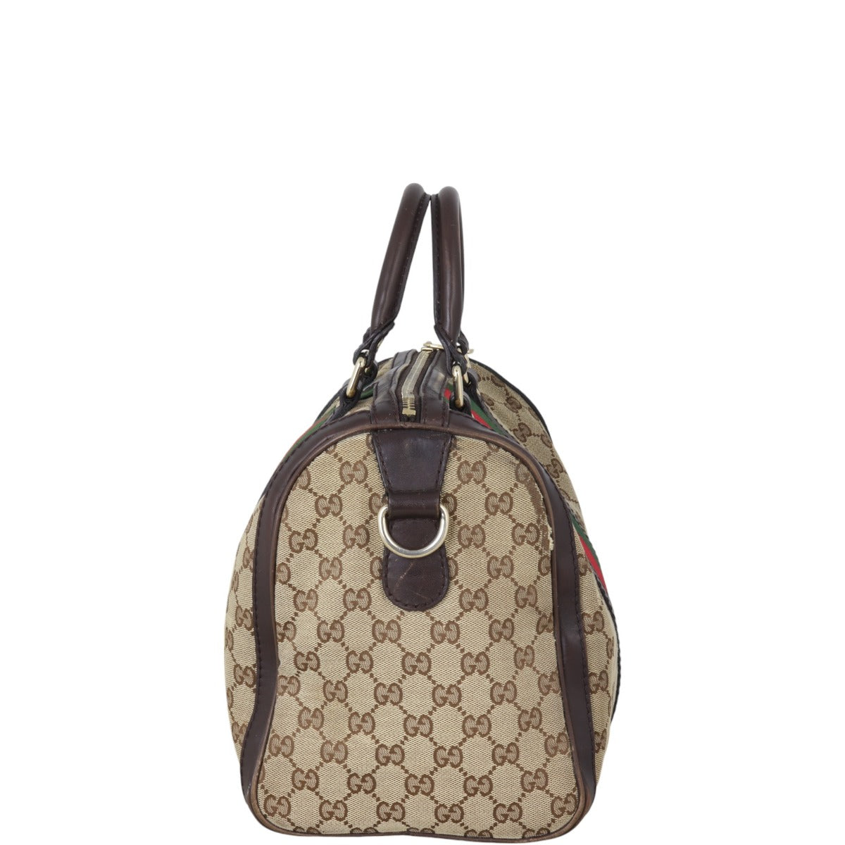 Gucci Vintage Web Original GG Boston Bag Medium