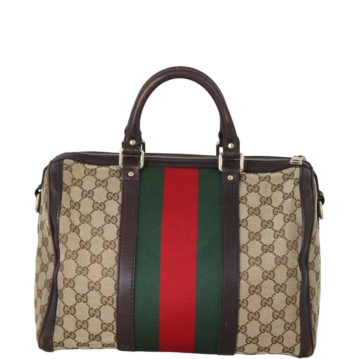 Gucci Vintage Web Original GG Boston Bag Medium