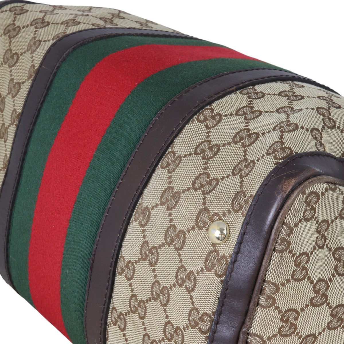 Gucci Vintage Web Original GG Boston Bag Medium