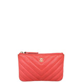Chanel Classic O-Case Mini Chevron | Red