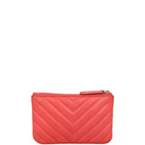 Chanel Classic O-Case Mini Chevron | Red