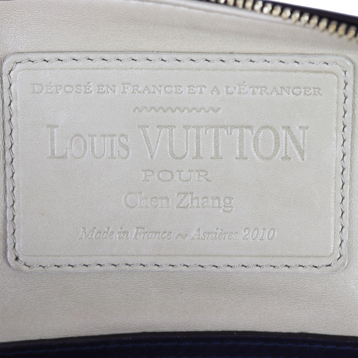 Louis Vuitton Sac Leather Duffle bag Interior Stamp