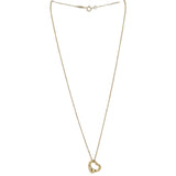 Tiffany & Co 18k Yellow Gold Open Heart Pendant