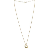 Tiffany & Co 18k Yellow Gold Open Heart Pendant