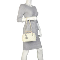 Chanel Feather Weight Bowling Bag Mini