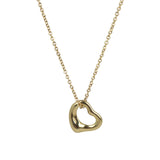 Tiffany & Co 18k Yellow Gold Open Heart Pendant