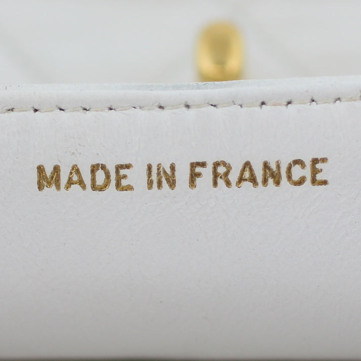 Chanel Vintage Classic Double Flap Medium Made in Stamp
