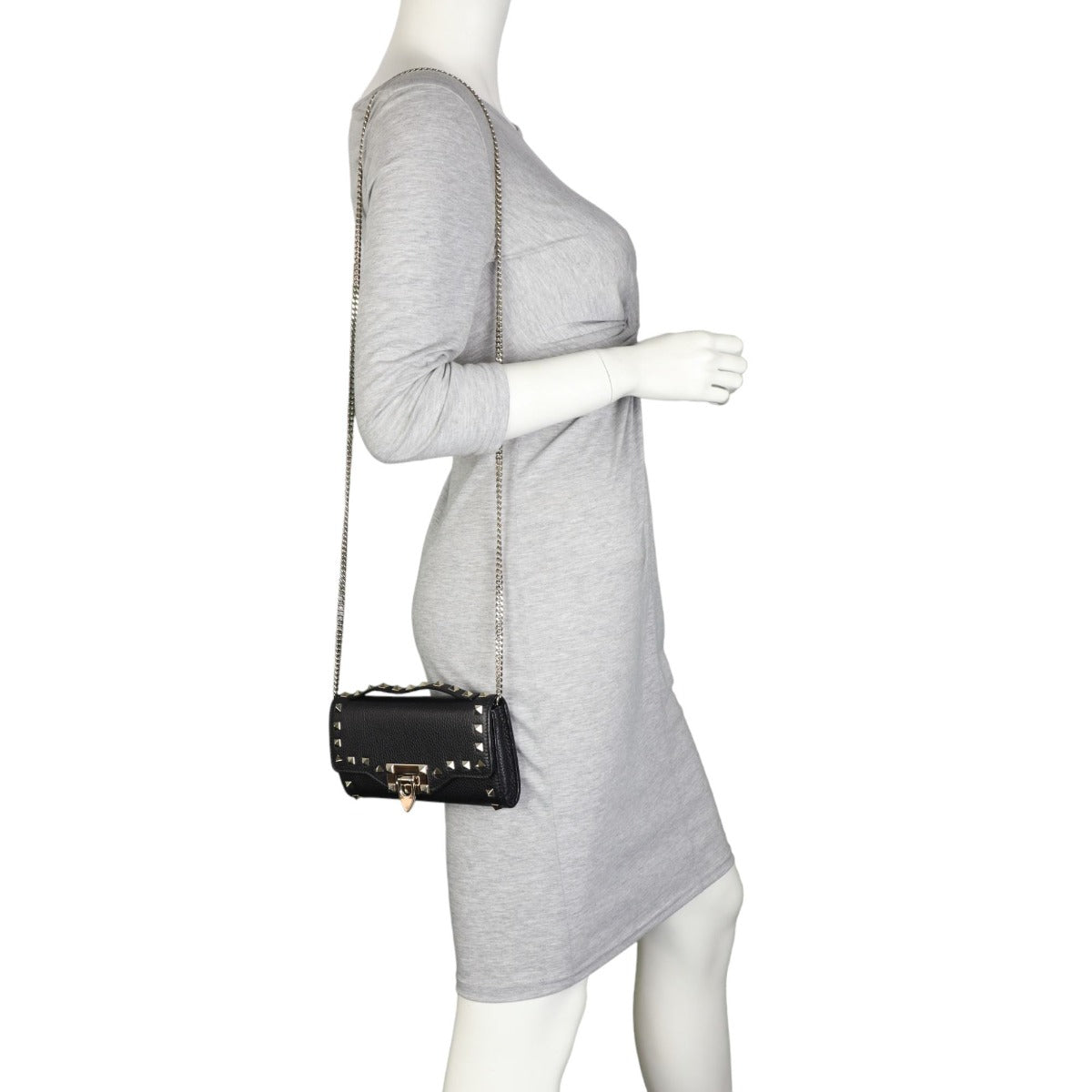 Valentino Rockstud Chain Wallet