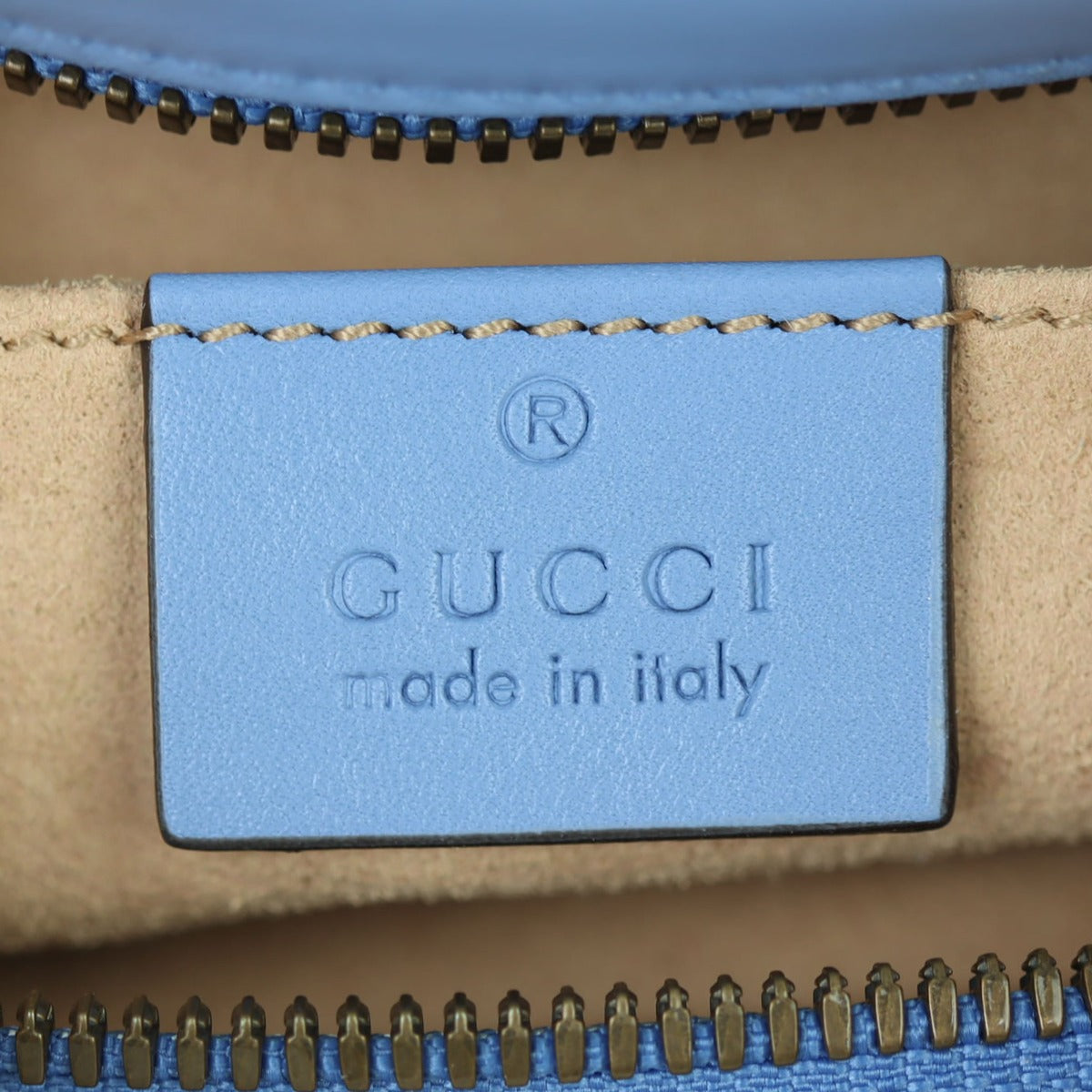 Gucci GG Marmont Small Camera Bag Interior Stamp