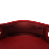 Chanel Boy Paris-Rome Chain Top Handle Old Medium | Red