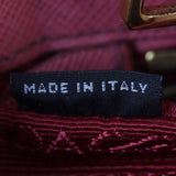Prada Saffiano Lux Galleria Double Zip Tote Small Interior Stamp