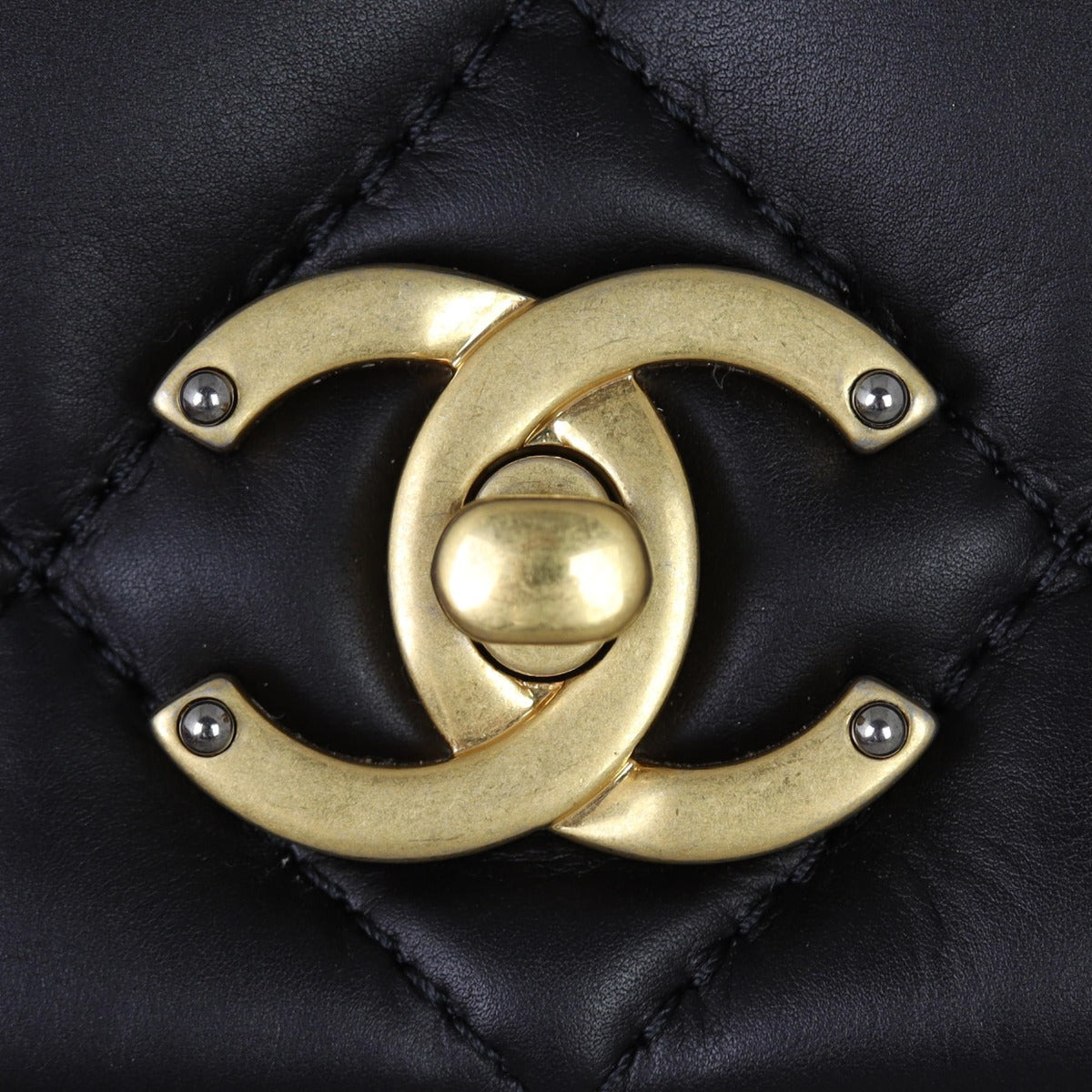 Chanel Nailed CC Full Flap Bag Hardware