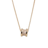 Bvlgari B.Zero1 18k Rose Gold Diamond Necklace