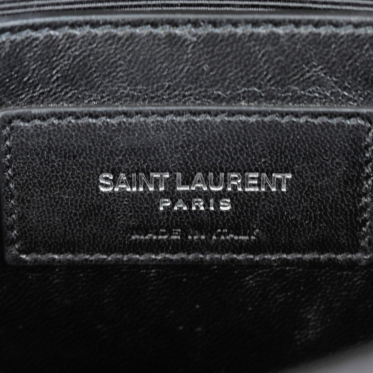Saint Laurent Kate Tassel Chain Bag Small Croc-Embossed Interior Stamp