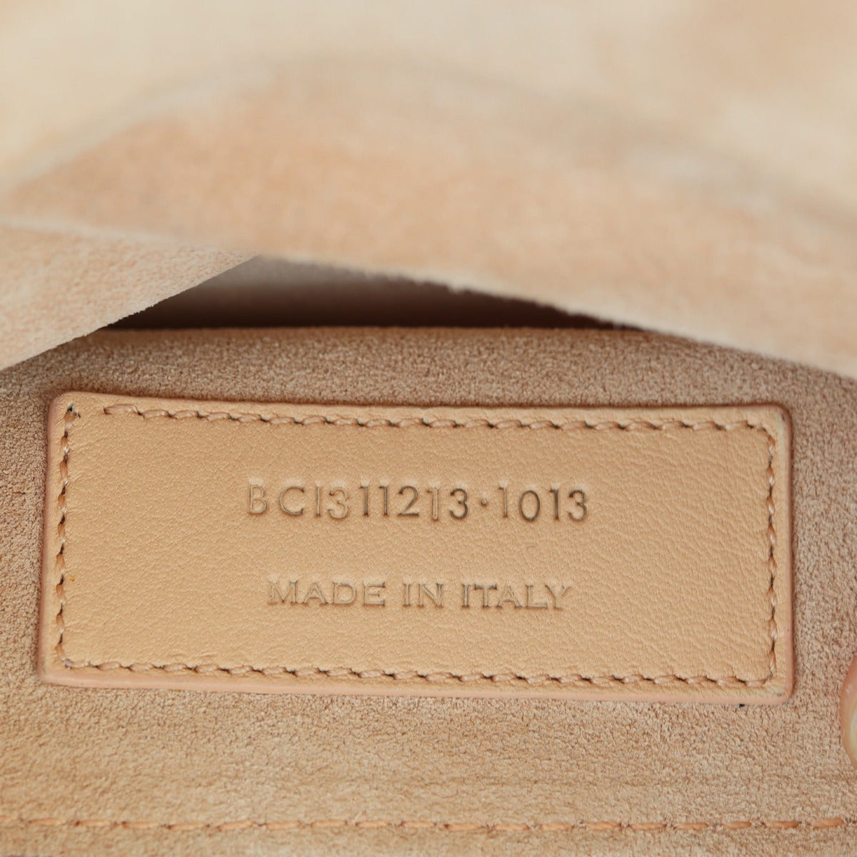 Saint Laurent Y Ligne Clutch Interior Stamp