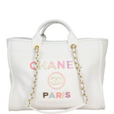 Chanel Deauville Leather Tote Medium