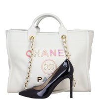 Chanel Deauville Leather Tote Medium