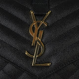 Saint Laurent Monogram Mix Matelasse Envelope Wallet on Chain Hardware