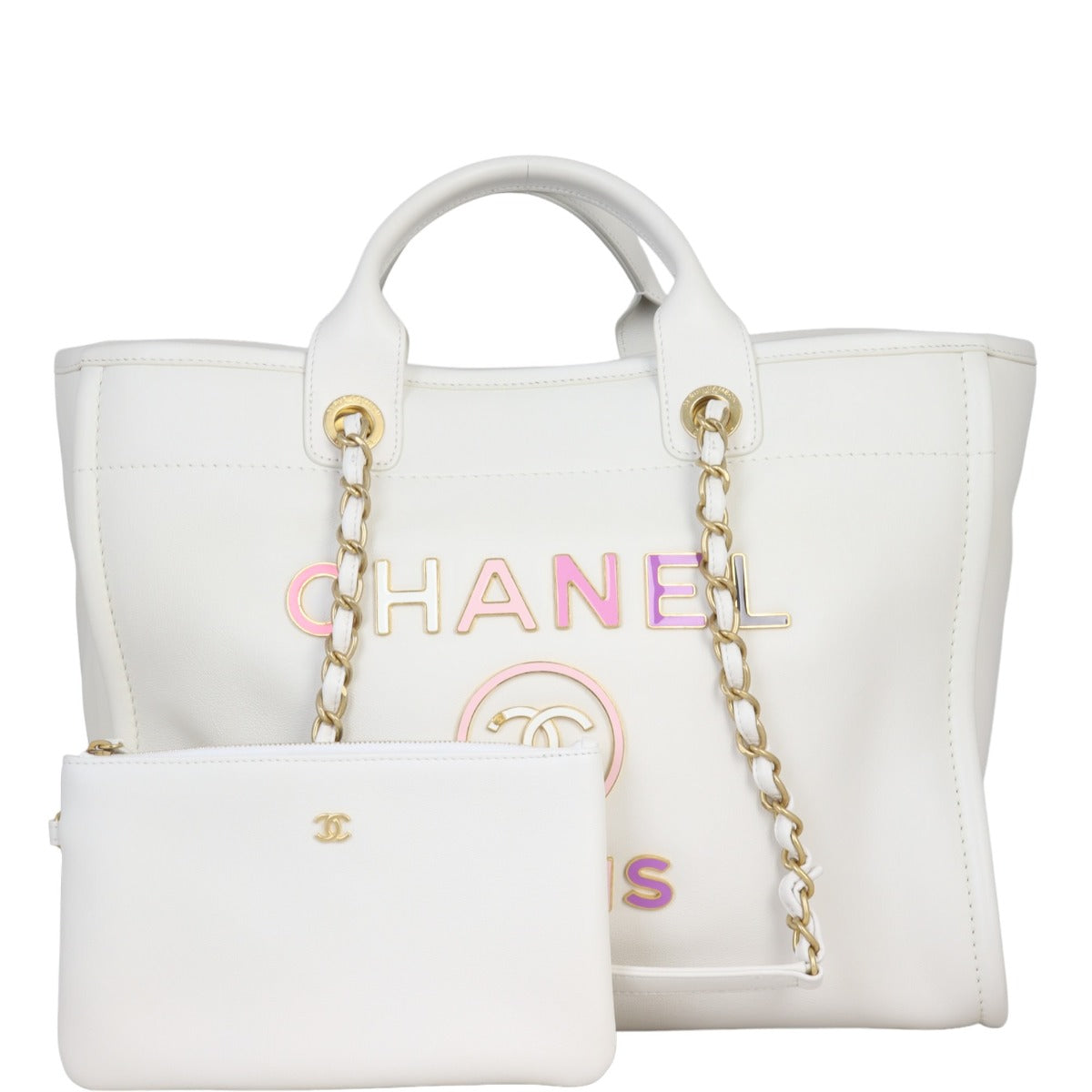 Chanel Deauville Leather Tote Medium