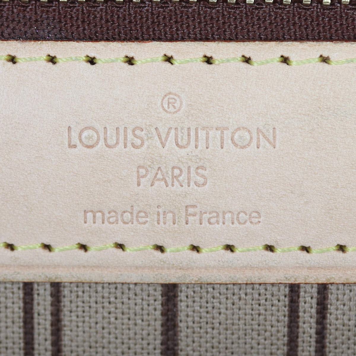 Louis Vuitton Neverfull PM Monogram Interior Stamp