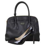 Prada Saffiano Cuir Double Zip Dome Tote