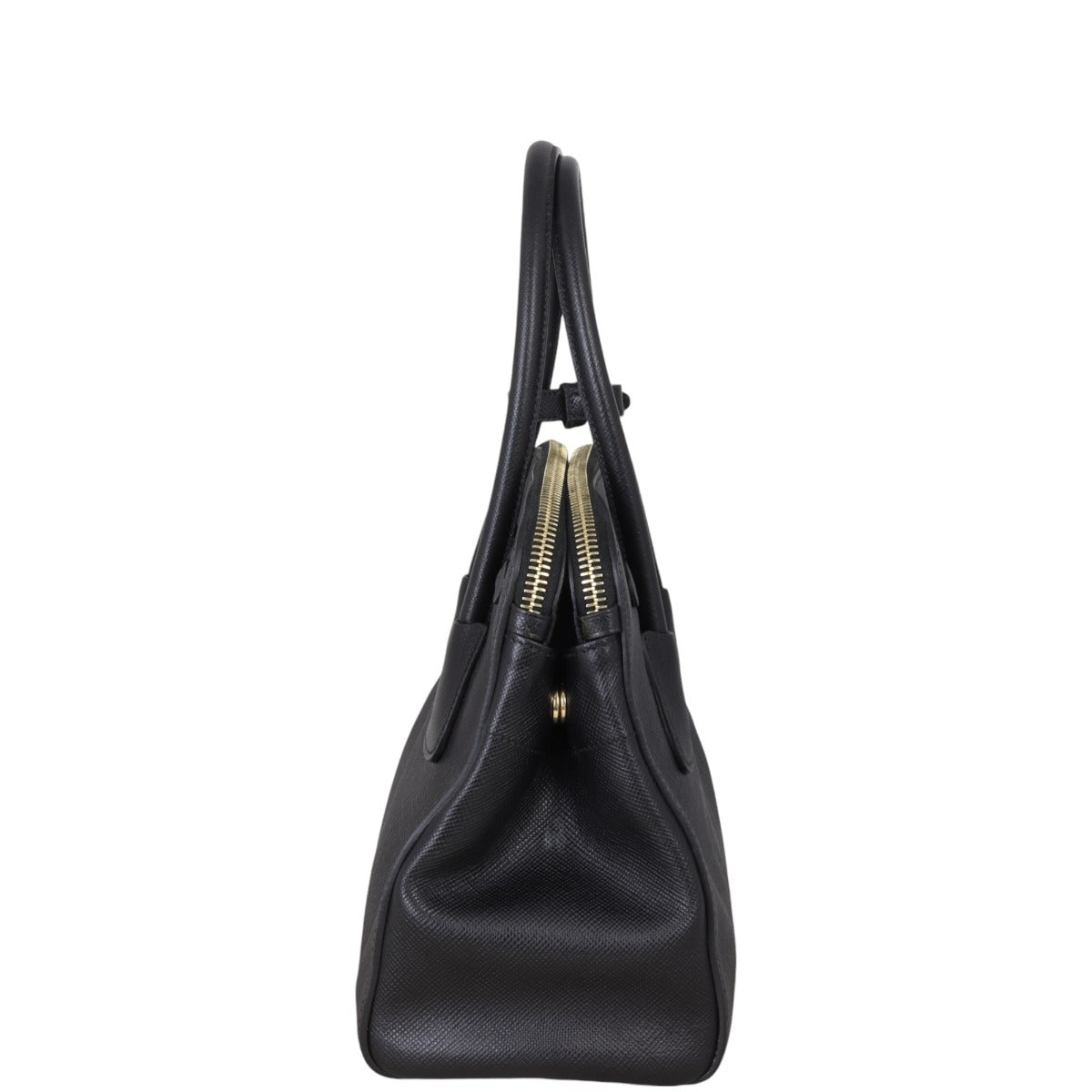 Prada Saffiano Cuir Double Zip Dome Tote