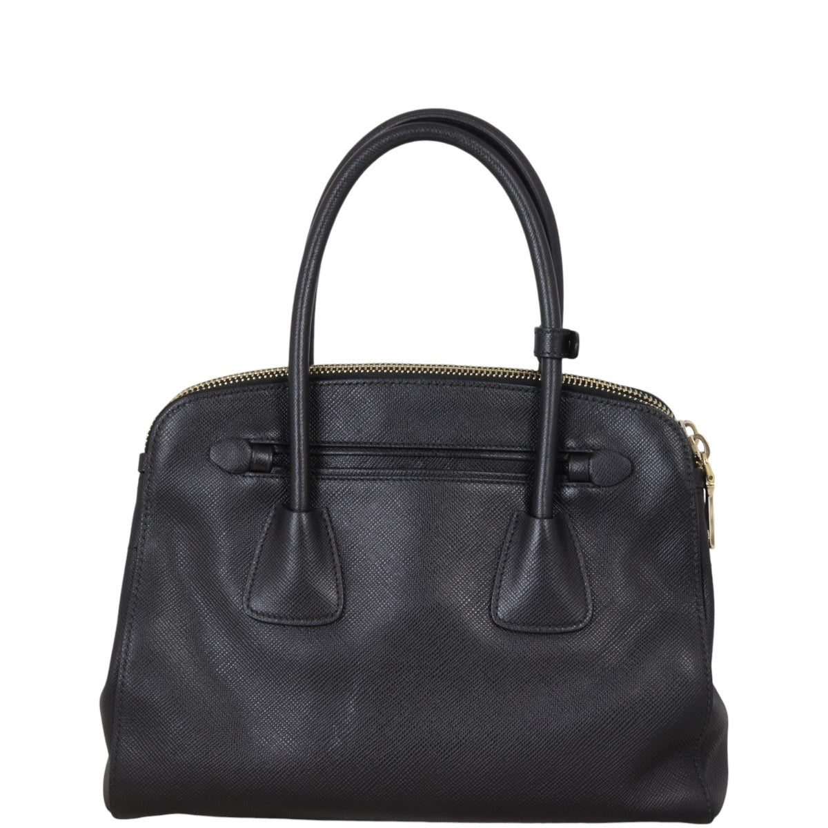 Prada Saffiano Cuir Double Zip Dome Tote
