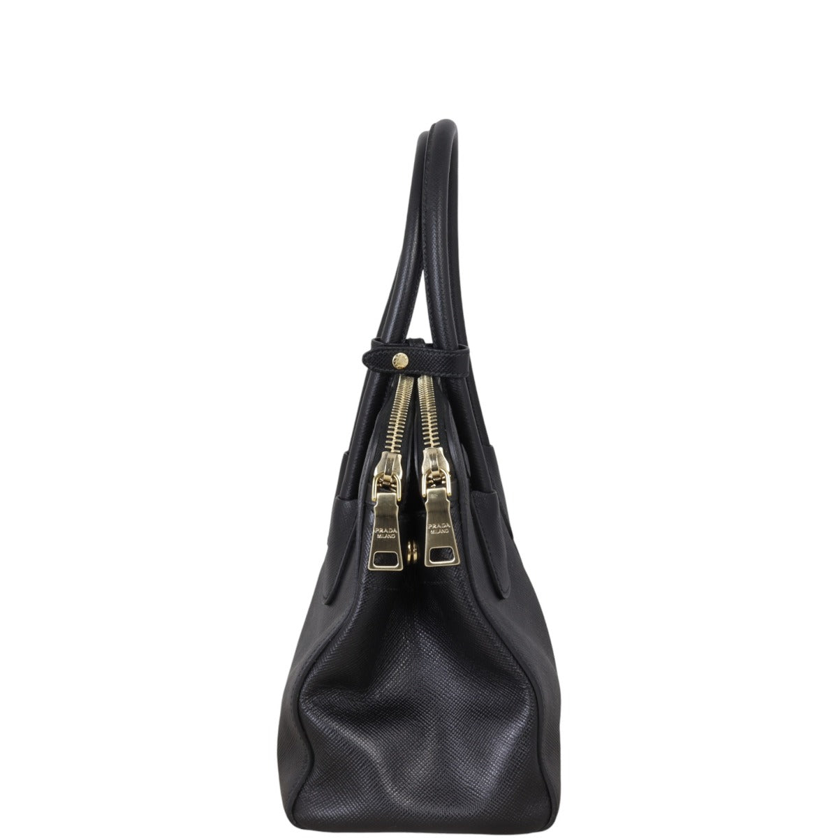 Prada Saffiano Cuir Double Zip Dome Tote